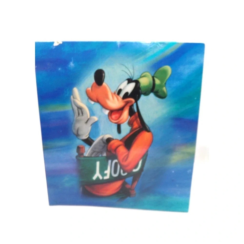 VTG Disney Goofy At The Movies  3-Ring Binder With Inside Pockets